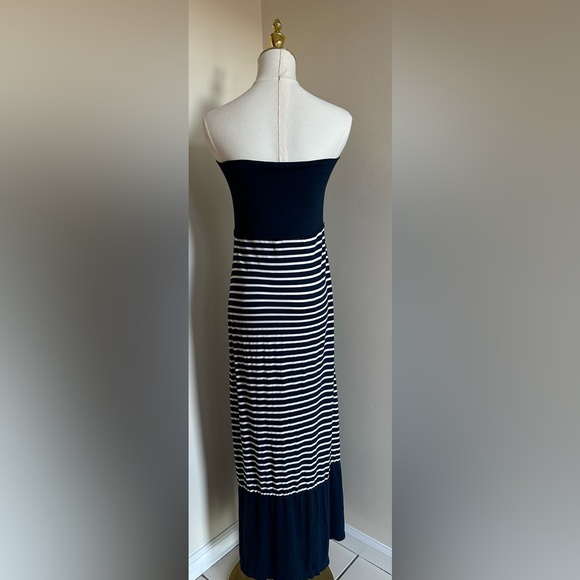 Max Studio Strapless Blue Dress - X-Small - Picture 2 of 8